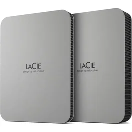 LaCie Disque dur externe portable Mobile Drive STLP2000400 2 To USB-C 3.2 Gen 1 (USB 3.2) 2,5 pouces design argenté