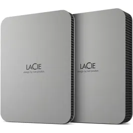 LaCie Disque dur externe portable Mobile Drive STLP2000400 2 To USB-C 3.2 Gen 1 (USB 3.2) 2,5 pouces design argenté