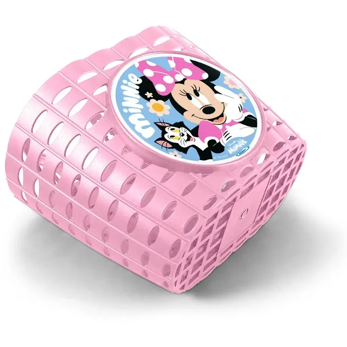 Disney Corbeille Minnie – Fixation universelle pour guidon – Sac de rangement trésors et goûter – Enfant dès 3 ans