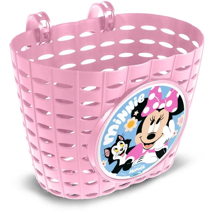 Disney Corbeille Minnie – Fixation universelle pour guidon – Sac de rangement trésors et goûter – Enfant dès 3 ans