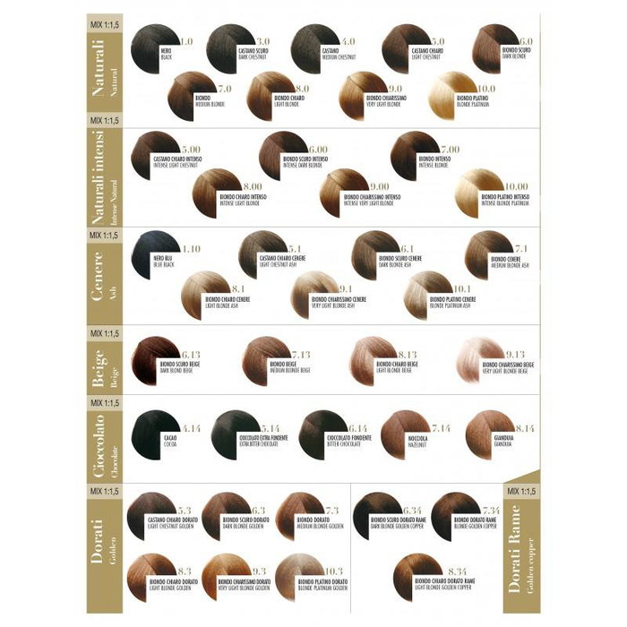 Fanola Color Keratin - Crème colorante permanente sans ammoniaque avec kératine - Couverture des cheveux blancs - Brillance intense - 6/5 Fanola Color Keratin - Crème colorante permanente sans ammoniaque avec kératine - Couverture des cheveux blancs - Brillance intense - 6/5