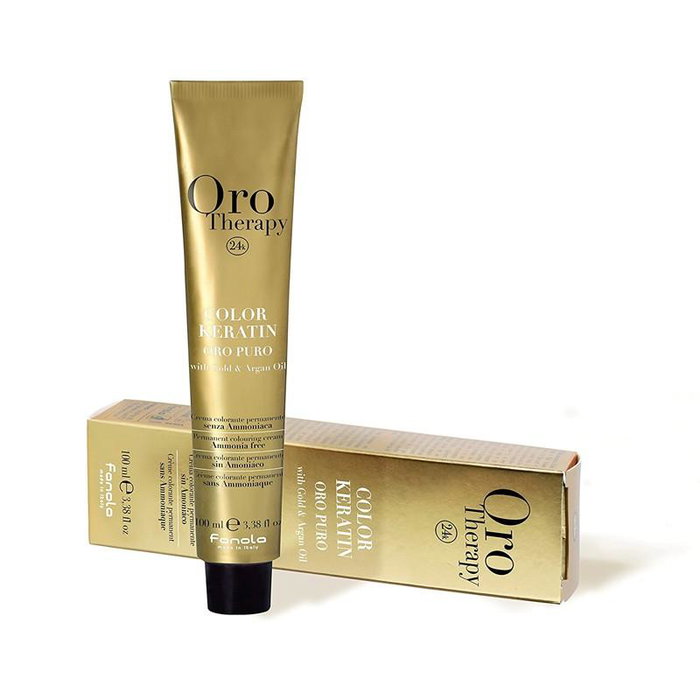 Fanola Color Keratin - Crème colorante permanente sans ammoniaque avec kératine - Couverture des cheveux blancs - Brillance intense - 6/5 Fanola Color Keratin - Crème colorante permanente sans ammoniaque avec kératine - Couverture des cheveux blancs - Brillance intense - 6/5