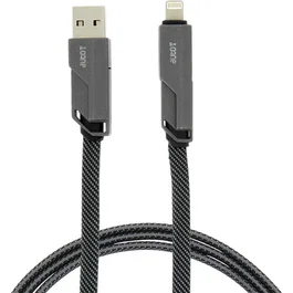 AUTO-T Câble plat 540313 - USB-C - 4 connecteurs