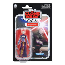 HASBRO Figurine Asajj Ventress - Star Wars La Guerre des Clones - 9,5 cm - Figurine Articulée avec Accessoires