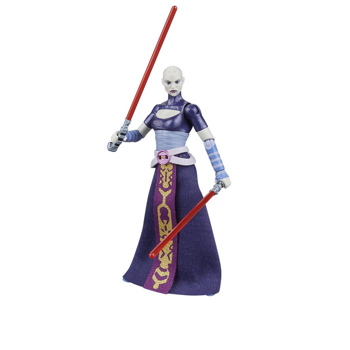 HASBRO Figurine Asajj Ventress - Star Wars La Guerre des Clones - 9,5 cm - Figurine Articulée avec Accessoires
