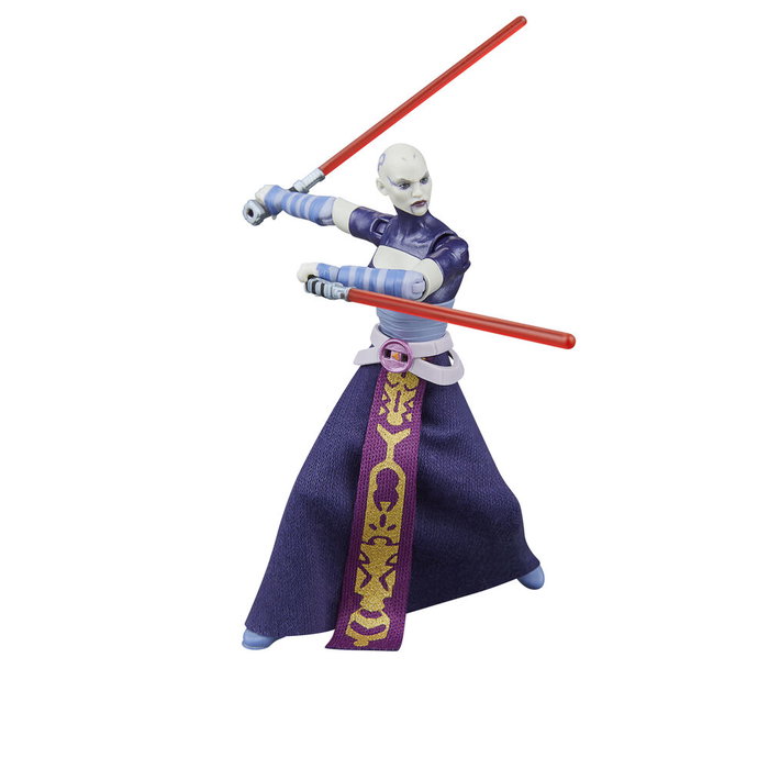 HASBRO Figurine Asajj Ventress - Star Wars La Guerre des Clones - 9,5 cm - Figurine Articulée avec Accessoires