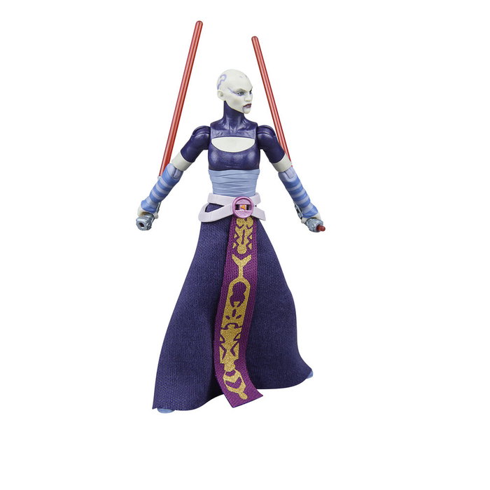 HASBRO Figurine Asajj Ventress - Star Wars La Guerre des Clones - 9,5 cm - Figurine Articulée avec Accessoires
