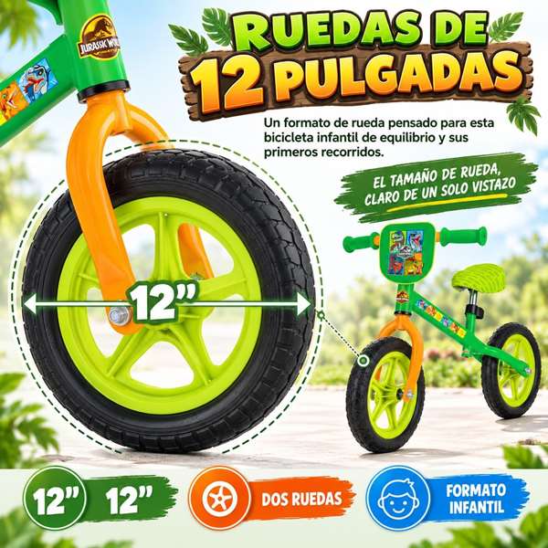JugaToys Draisienne Jurassic World 12 pouces