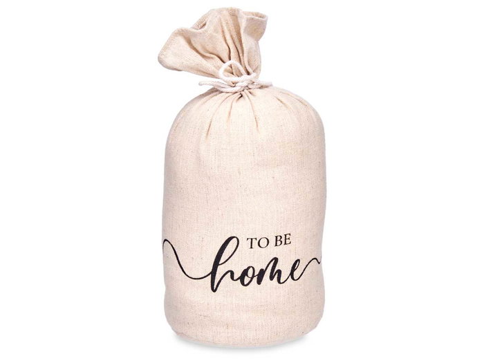 GIFTDECOR Tope de porte Saco To Be Home Blanc