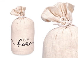 GIFTDECOR Tope de porte Saco To Be Home Blanc