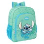 Safta Mochila junior adapt.carro stitch "Aloha" 32x38x12 cm - Sac à dos enfant Disney Stitch avec attache chariot