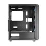 Mars Gaming Boîtier PC MC-VAULT ATX Semi-Tour Mesh avec 4 Ventilateurs ARGB 120mm, Fenêtre en Verre Trempé