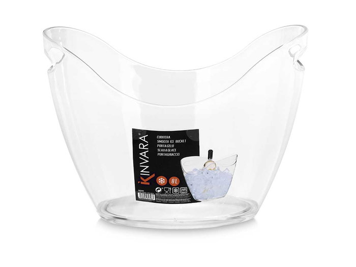 Kinvara Seau à glace double anse 8L transparent 34.7x25.2x2 cm Polystyrène (Set de 6) Kinvara Seau à glace double anse 8L transparent 34.7x25.2x2 cm Polystyrène (Set de 6)