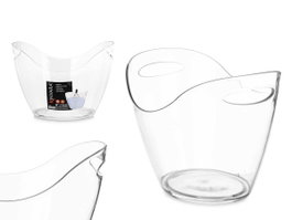 Kinvara Seau à glace double anse 8L transparent 34.7x25.2x2 cm Polystyrène (Set de 6)