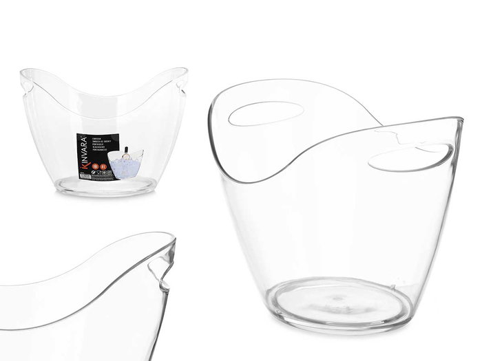 Kinvara Seau à glace double anse 8L transparent 34.7x25.2x2 cm Polystyrène (Set de 6) Kinvara Seau à glace double anse 8L transparent 34.7x25.2x2 cm Polystyrène (Set de 6)