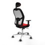 Piqueras y Crespo Chaise de Bureau avec Appui-tête Jorquera 1D086G1 Rouge