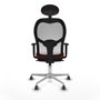 Piqueras y Crespo Chaise de Bureau avec Appui-tête Jorquera 1D086G1 Rouge