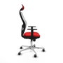 Piqueras y Crespo Chaise de Bureau avec Appui-tête Jorquera 1D086G1 Rouge