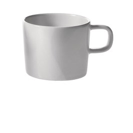Alessi AJM28/76-R Service de table en porcelaine blanche PlateBowlCup - Tasse moka conçue par Jasper Morrison