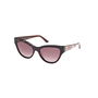 Guess Gafas Lunettes de soleil femme GU00112 52F Cat-eye Havana Verre 56mm