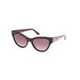 Guess Gafas Lunettes de soleil femme GU00112 52F Cat-eye Havana Verre 56mm
