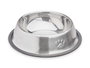 Mascow Gamelle pour chien et chat métallique 18 cm avec pattes en caoutchouc, 200 ml (Set de 24)