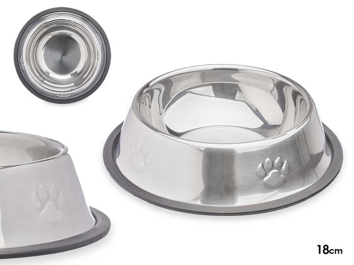 Mascow Gamelle pour chien et chat métallique 18 cm avec pattes en caoutchouc, 200 ml (Set de 24) Mascow Gamelle pour chien et chat métallique 18 cm avec pattes en caoutchouc, 200 ml (Set de 24)
