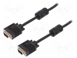 DIGITUS Câble VGA D-Sub 15pin HD 3m avec blindage double