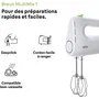 Braun HM1100WH MultiMix 1 - Batteur électrique 450 W, 4 vitesses + Turbo, blanc