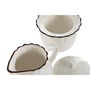 Laitière et sucrier Home ESPRIT Blanc Marron Porcelaine 250 ml 12 x 8,4 x 8 cm 2 Pièces