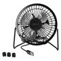 ORYX Ventilateur de Bureau 10 cm USB 2,5W Noir
