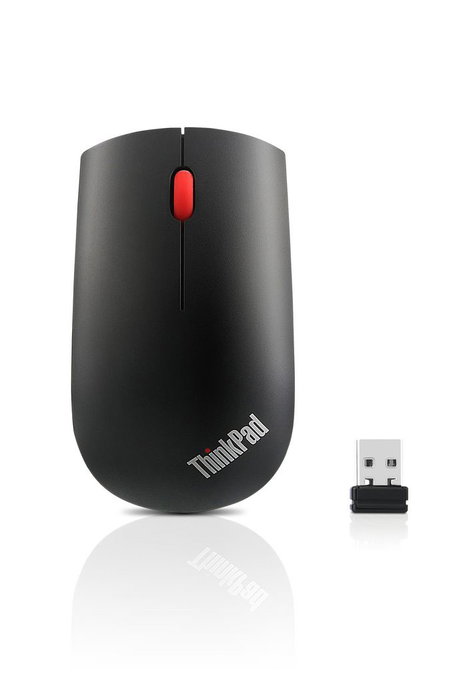 Lenovo Souris Sans Fil Optique, 1200 DPI, Connexion 2.4 GHz USB Nano, 3 Boutons, 60g, Compacte et Ambidextre, Scroll, Ergonomique et Portable