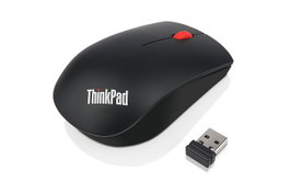 Lenovo Souris sans fil optique, 1200 DPI, Noir/Rouge