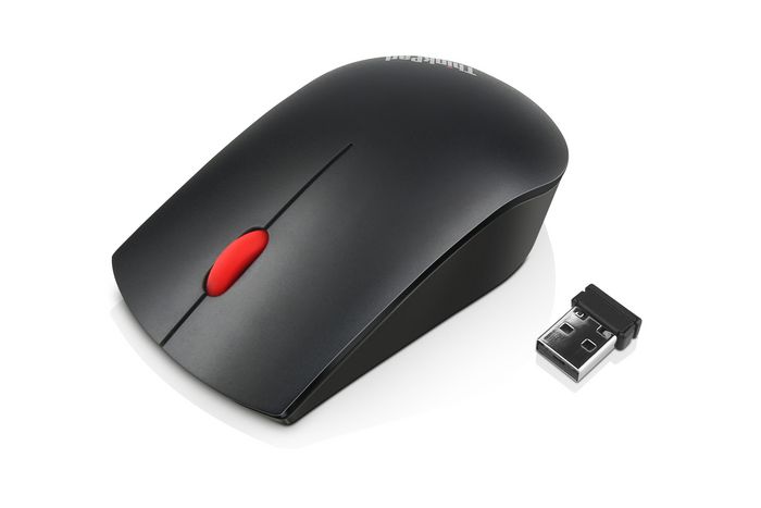 Lenovo Souris Sans Fil Optique, 1200 DPI, Connexion 2.4 GHz USB Nano, 3 Boutons, 60g, Compacte et Ambidextre, Scroll, Ergonomique et Portable