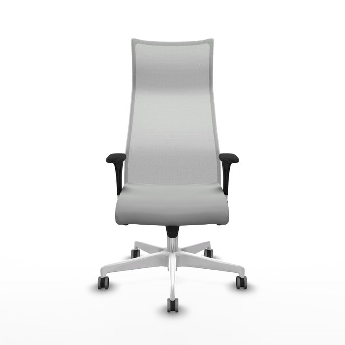 Piqueras y Crespo Chaise de Bureau Albacete Gris clair et Blanc