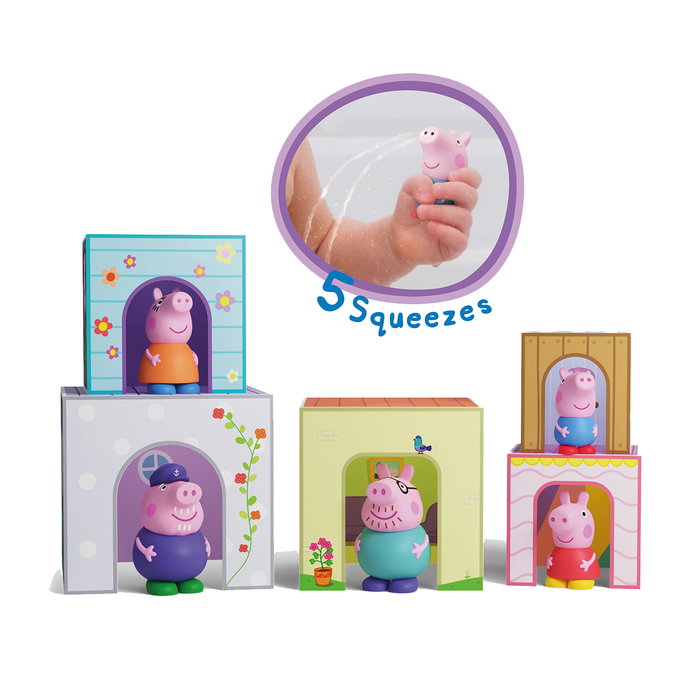 Deqube - Jeu de 5 cubes à empiler éducatifs Peppa Pig - Famille Pig - Personnages AbueloPig, Mamapig, Papapig, Peppa, George - Couleurs, chiffres, puzzles - Multilingue Deqube - Jeu de 5 cubes à empiler éducatifs Peppa Pig - Famille Pig - Personnages AbueloPig, Mamapig, Papapig, Peppa, George - Couleurs, chiffres, puzzles - Multilingue