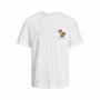 Maillot de Corps de Sport à Manches Coupe Jack & Jones Jortampa Back Ss Crew Blanc