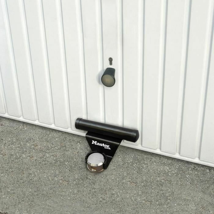 Master Lock Antivol pour porte de garage basculante avec barre de sécurité en acier et cadenas