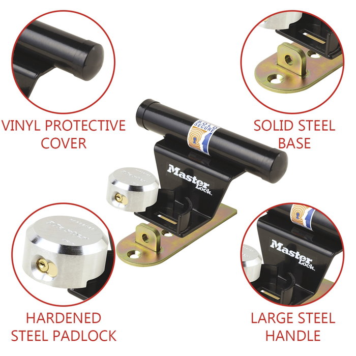 Master Lock Kit Antivol pour Porte de Garage 1488EURDAT Master Lock Kit Antivol pour Porte de Garage 1488EURDAT