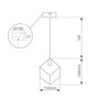 GSC Evolution Lampe de plafond suspendue Gembu E27 Ø150mm Noir