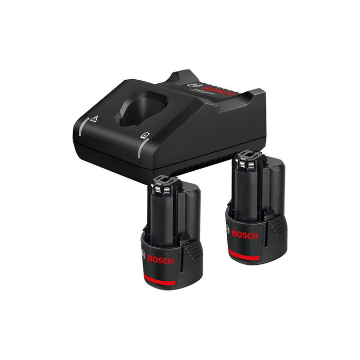 Bosch Professional Pack de 2 batteries GBA 12V 2,0Ah et chargeur GAL 12V-40