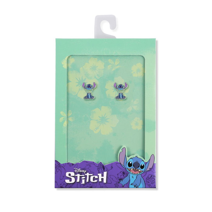 Disney Boucles d'oreilles pendantes en émail Stitch Lilo & Stitch avec emballage original officiel