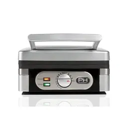 DOMO Gaufrier Électrique DO9047W 1400W, Plaques Antiadhésives Profondes Inox avec Thermostat Réglable, Garantie 2 Ans