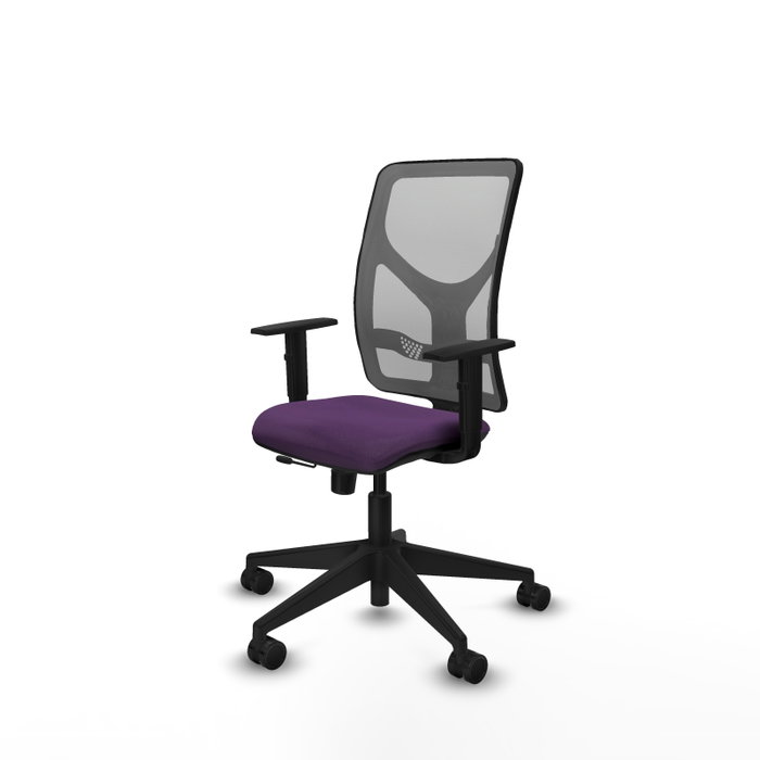PIQUERAS Y CRESPO Chaise Motilla Synchrone/Traslack Pourpre et Gris