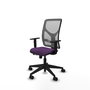 PIQUERAS Y CRESPO Chaise Motilla Synchrone/Traslack Pourpre et Gris