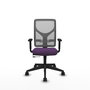 PIQUERAS Y CRESPO Chaise Motilla Synchrone/Traslack Pourpre et Gris
