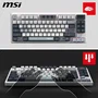 MSI FORGE GK600 TKL Wireless clavier gamer sans fil switches mécaniques linéaires RGB blanc