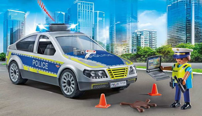 Playmobil Voiture de police Action Heroes 71729 avec gyrophares et son