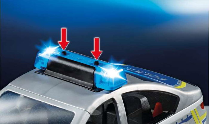 Playmobil Voiture de police Action Heroes 71729 avec gyrophares et son