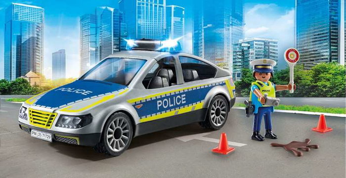Playmobil Voiture de police Action Heroes 71729 avec gyrophares et son